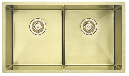 Luminare Sink 760 x 440mm - Double Bowl – French Gold