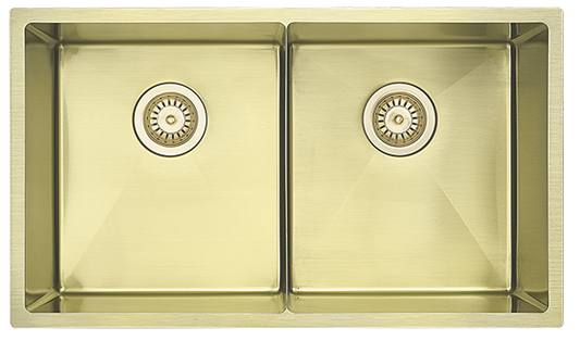Luminare Sink 760 x 440mm - Double Bowl – French Gold