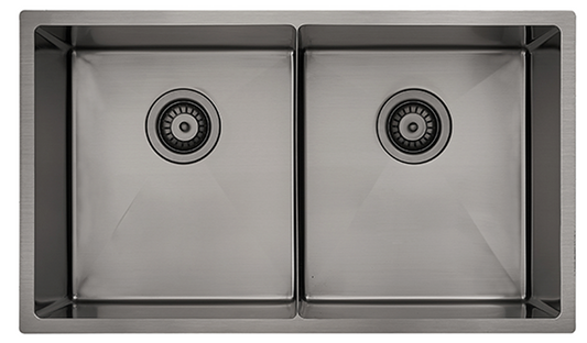 Luminare Sink 760 x 440mm - Double Bowl – Gunmetal