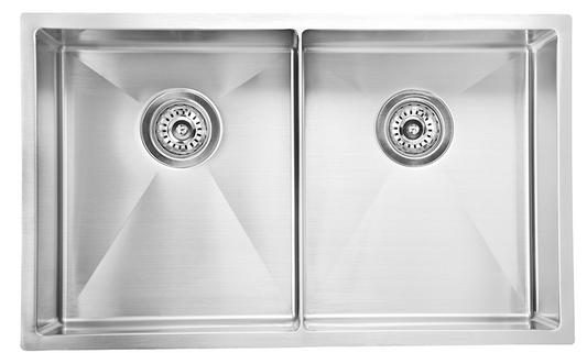 Luminare Sink 760 x 440mm - Double Bowl – Stainless Steel