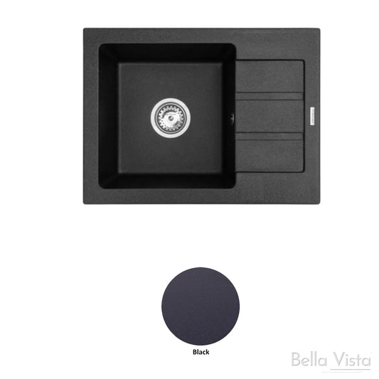 Pradus Sink 620 x 440mm - Black Carbon