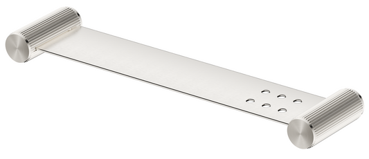 Mica Fluted Stainless Shelf - 400mm – Brushed Nickel
