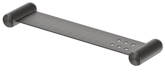 Mica Fluted Stainless Shelf - 400mm – Gunmetal