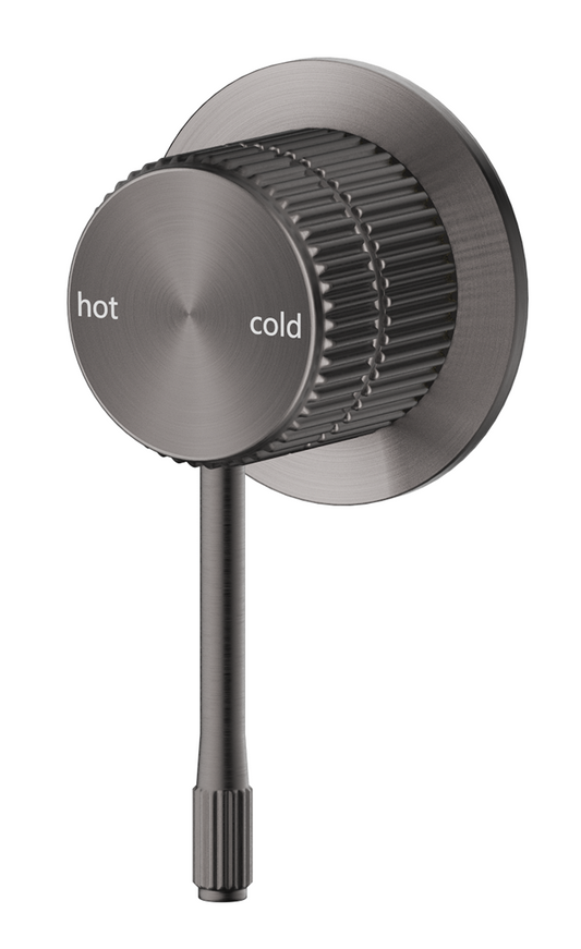 Mica Fluted Shower Mixer – Gunmetal