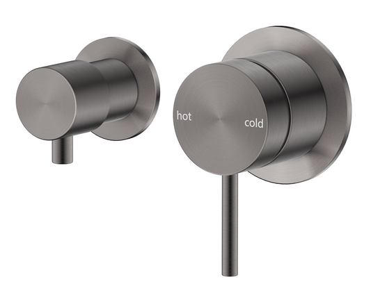 Mica Shower Mixer Diverter - Sideways - TRIM KIT ONLY – Gunmetal