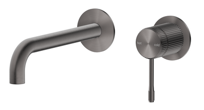 Mica Fluted Wall-Spout Combo – Gunmetal