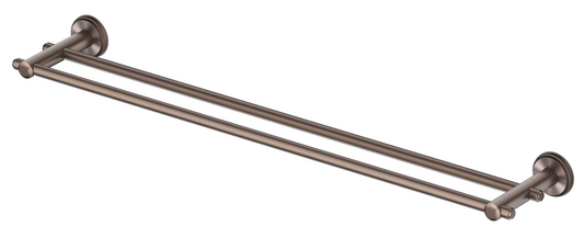Mica Heritage Double Towel Rail – Dusk Bronze