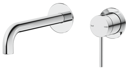 Mica Wall-Spout Combo - Curved Spout - 2P - TRIM KIT ONLY – Chrome