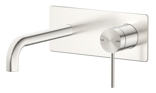 Mica Wall-Spout Combo - Curved Spout - 1P - TRIM KIT ONLY – Brushed Nickel