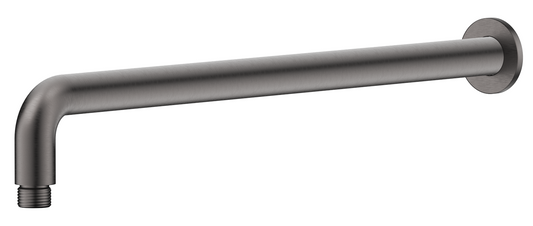 Mica Wall Shower Arm - 450mm - Curved – Gunmetal