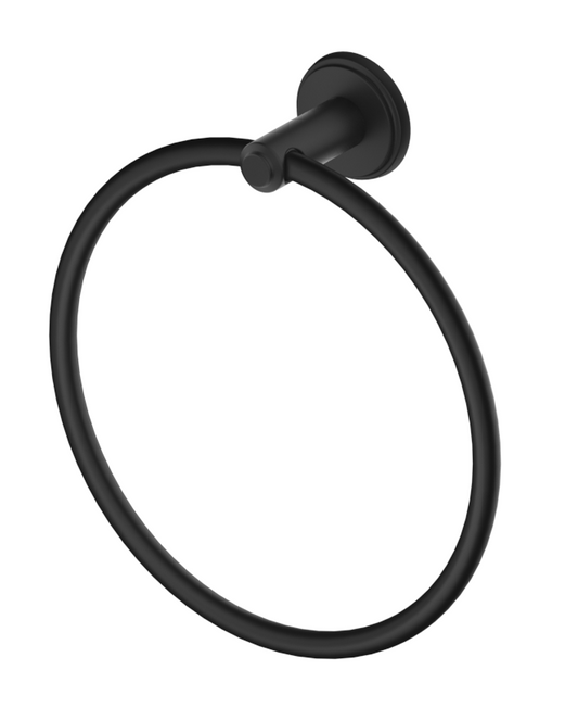 Mica Heritage Towel Ring – Black