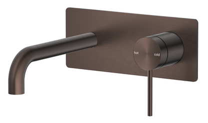 Mica Wall-Spout Combo - Curved Spout - 1P - TRIM KIT ONLY – Dusk Bronze