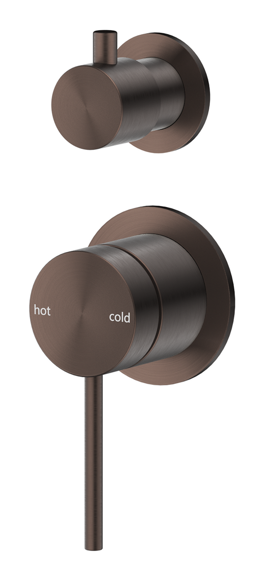 Mica Shower Mixer Diverter - 2P - TRIM KIT ONLY – Dusk Bronze