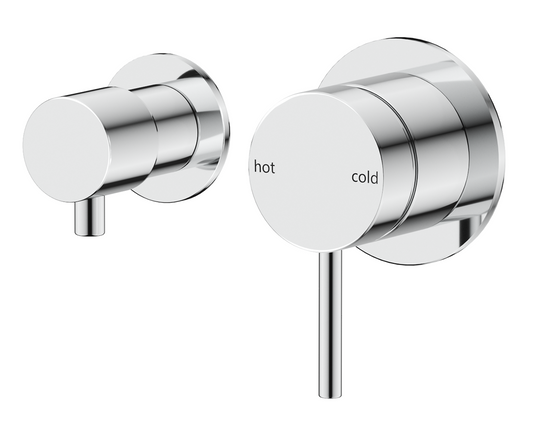 Mica Shower Mixer Diverter - Sideways - TRIM KIT ONLY – Chrome