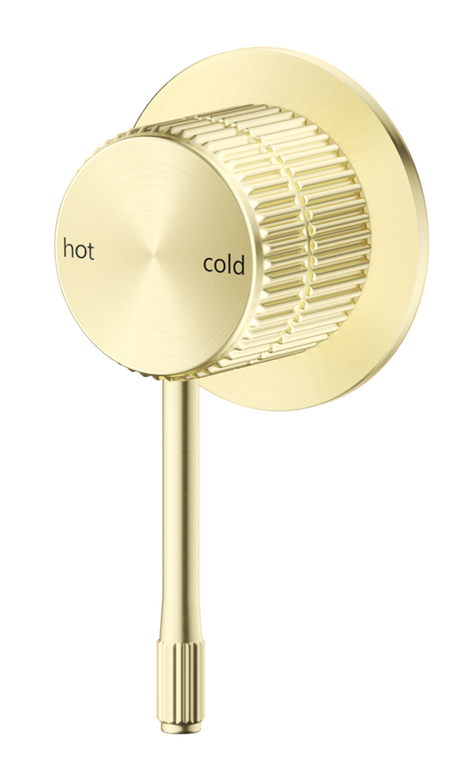 Mica Fluted Shower Mixer – French Gold