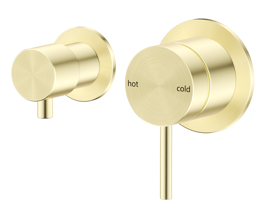 Mica Shower Mixer Diverter - Sideways - TRIM KIT ONLY – French Gold