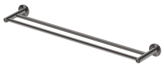Mica Double Towel Rail 800 – Gunmetal