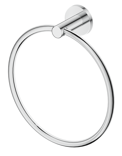 Mica Hand Towel Ring – Chrome