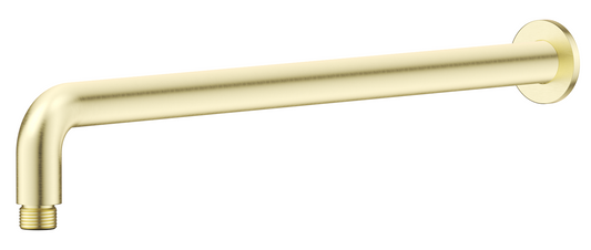 Mica Wall Shower Arm - 450mm - Curved – French Gold