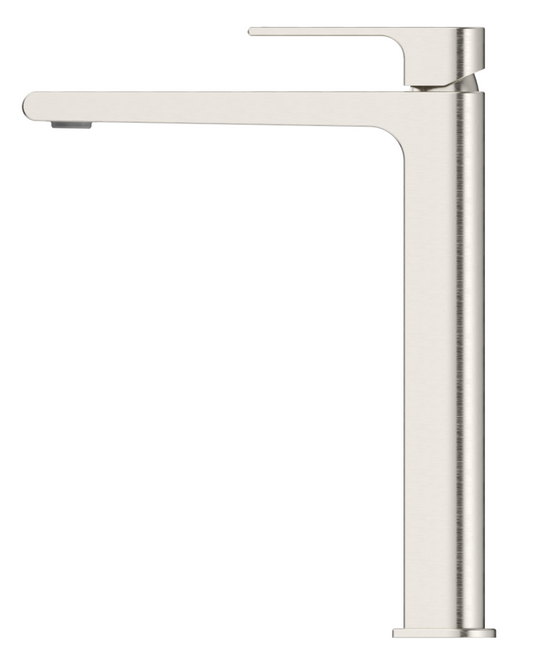 Beki Tall Basin Mixer – Brushed Nickel