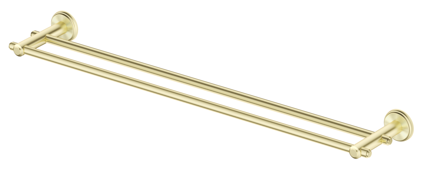 Mica Heritage Double Towel Rail – French Gold