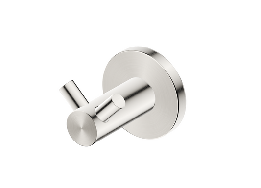 Mica Double Robe Hook – Brushed Nickel