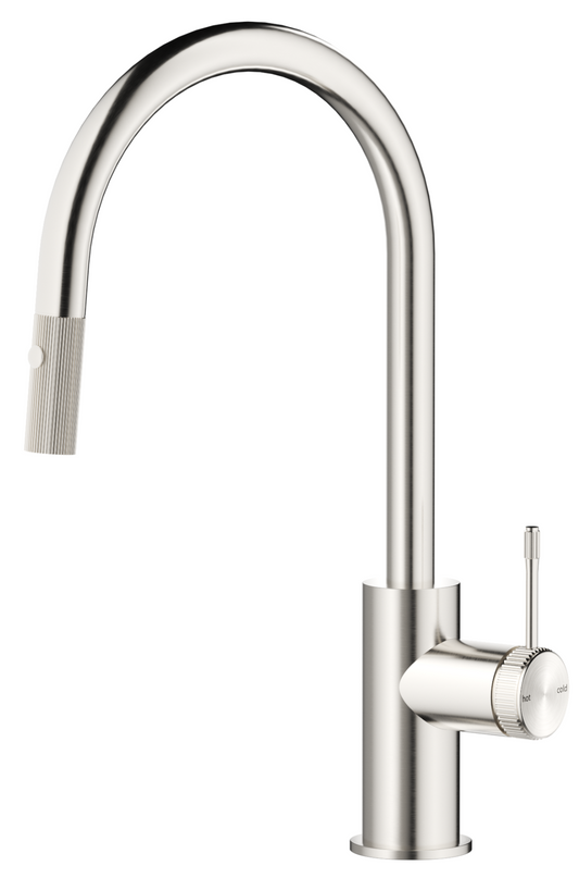 Mica Fluted Pull-Out Sink Mixer – Brushed Nickel