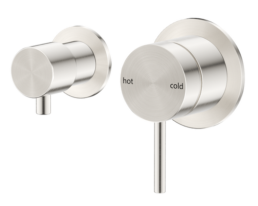 Mica Shower Mixer Diverter - Sideways - TRIM KIT ONLY – Brushed Nickel