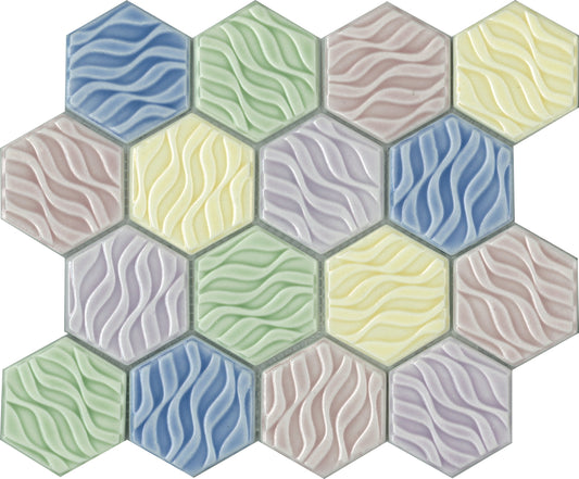Viewgres Wave Hexagon Glass 7.3X7.3