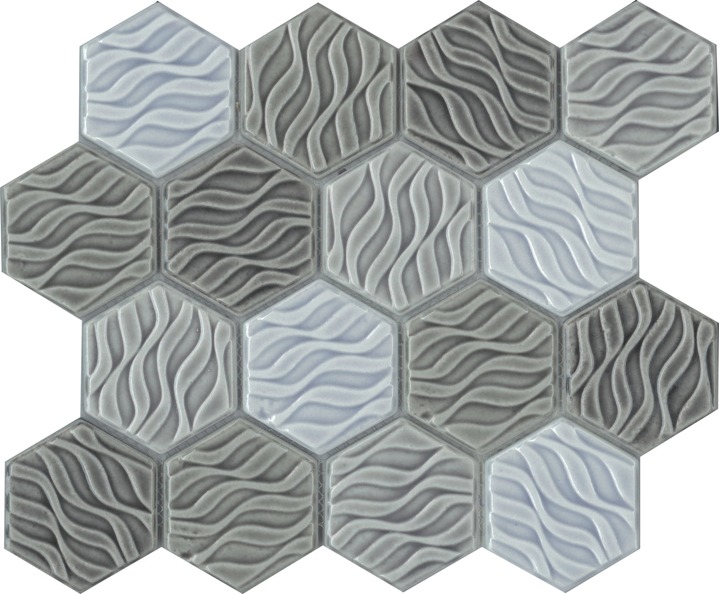 Viewgres Wave Hexagon Glass 7.3X7.3