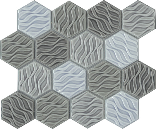 Viewgres Wave Hexagon Glass 7.3X7.3