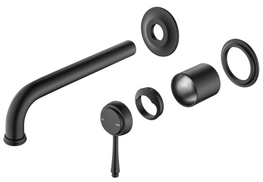 Mica Heritage Wall-Spout Combo - TRIM KIT ONLY – Black