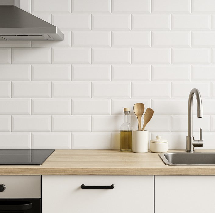 Cove Bevelled White Matt 7.5x15