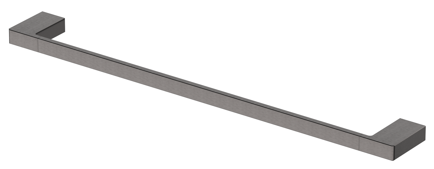 Milos Single Towel Rail 800 – Gunmetal