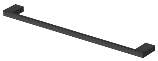 Milos Single Towel Rail 800 – Black